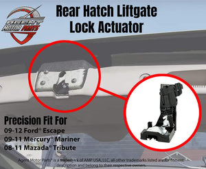 Rear Liftgate Door Lock Actuator - Replacement Tailgate Latch Assembly - Replaces 9L8Z-7843150-B, 937-663, 9L8Z843150B, 937663 - Fits Ford, Mercury and Mazda Years 2008-2012