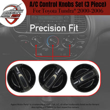 Load image into Gallery viewer, AC Climate Control Knobs - Set of 3 - Replaces# 55905-0C010 - for Toyota Tundra 2000-2006