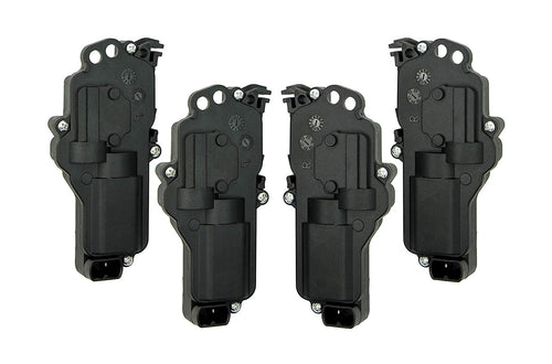 Power Door Lock Actuator - Set of 4 - Replaces# 6L3Z25218A43AA, 6L3Z25218A42AA - Fits Ford Vehicles