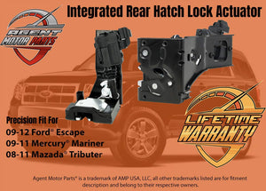 Rear Liftgate Door Lock Actuator - Replacement Tailgate Latch Assembly - Replaces 9L8Z-7843150-B, 937-663, 9L8Z843150B, 937663 - Fits Ford, Mercury and Mazda Years 2008-2012