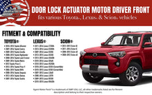 Load image into Gallery viewer, Door Lock Actuator Motor Assembly - Front Left Side - Replaces# 69040-0C050, 931-401 - Fits Toyota, Lexus, Scion