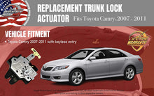 Load image into Gallery viewer, Replacement Trunk Latch Door Actuator - Fits Toyota Camry 2007 - 2011 with Automatic Keyless Entry Trunk Lock - Replaces 64600-06010, 931-860, 64600-33120