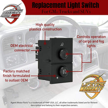 Load image into Gallery viewer, Cargo Fog Lamp Switch - Replaces# D7096C, 15143597, 1S14820. 15076588 - Fits Cadillac, Chevy, GMC