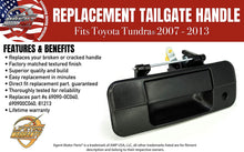 Load image into Gallery viewer, Replacement Tailgate Handle Latch with Keyhole - Fits Toyota Tundra 2007 - 2013 - Replaces 69090-0C040, 690900C040, 81213