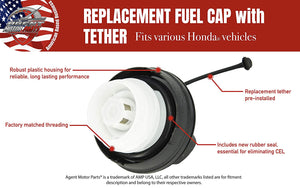 Fuel Filler Gas Cap - Replaces# 17670-T3W-A01 - Fits Honda Vehicles